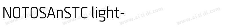 NOTOSAnSTC light字体转换